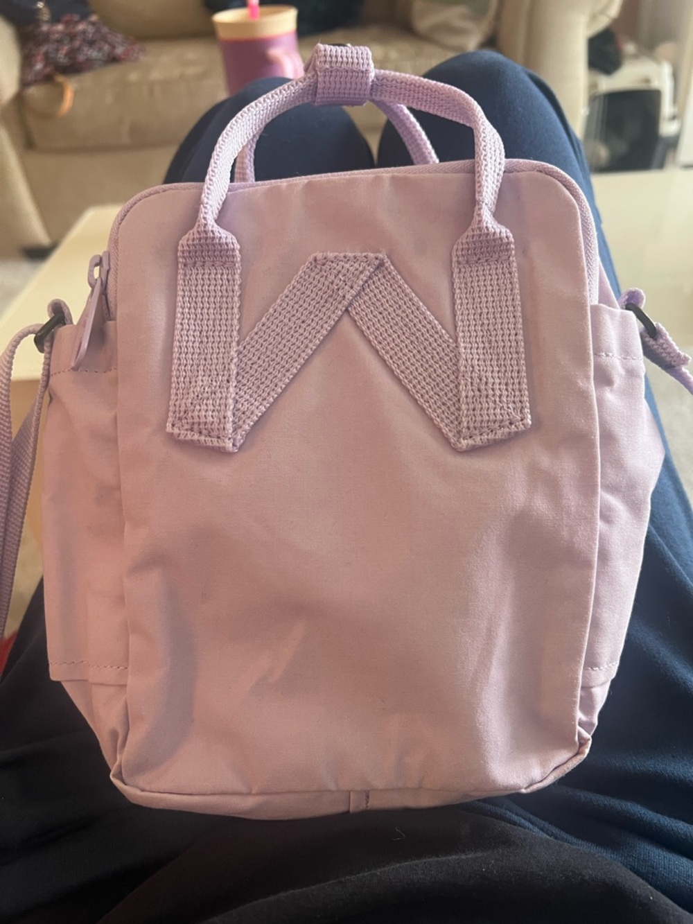 FJÄLLRÄVEN KÅNKEN Mini Backpack Lavender Crossbody Travel Bag - Picture 5 of 11